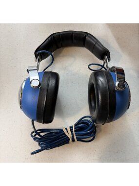 VTG Stanton Dynaphase 40 Stereo Headphones Blue Atomic Over The Ear Japan Tested